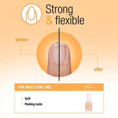 Close-up of ridge-filling texture with Nail Tek for smooth surface.
