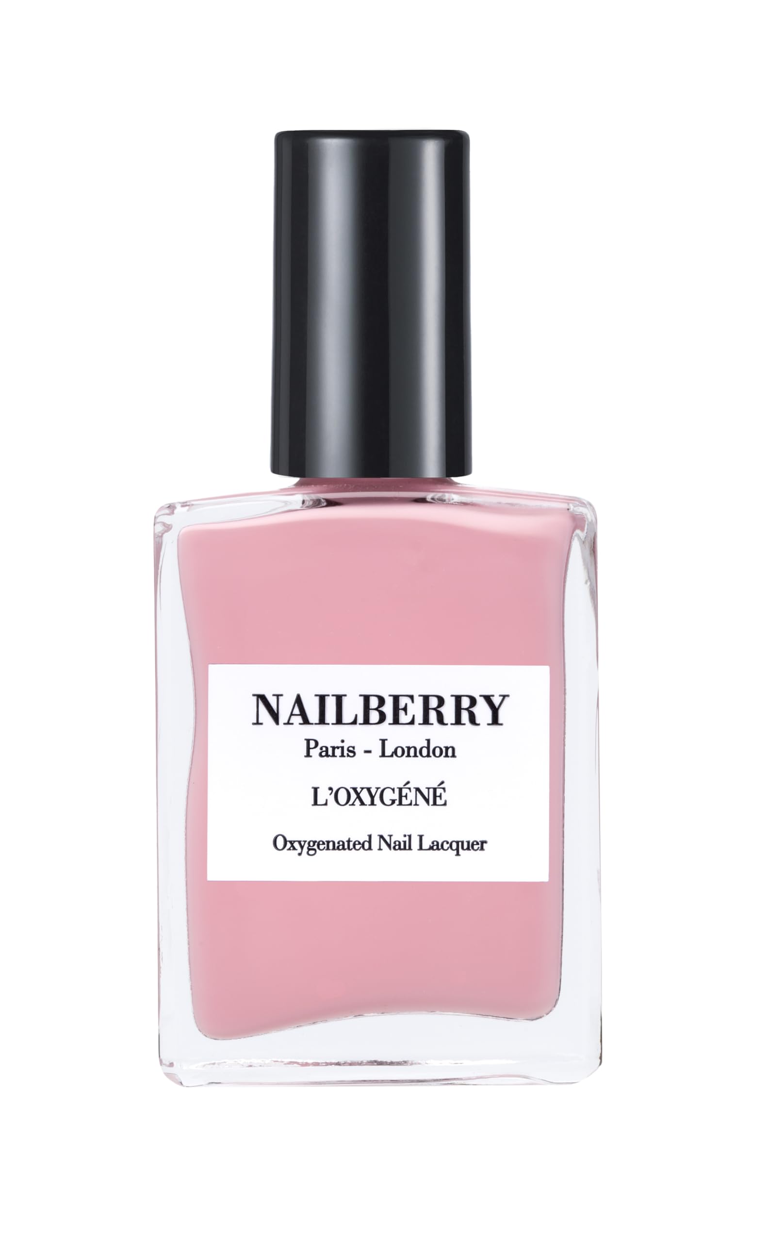 Nailberry Oxygene Imperial Blush bottle with cherry pink shade for glossy long-wear nails.