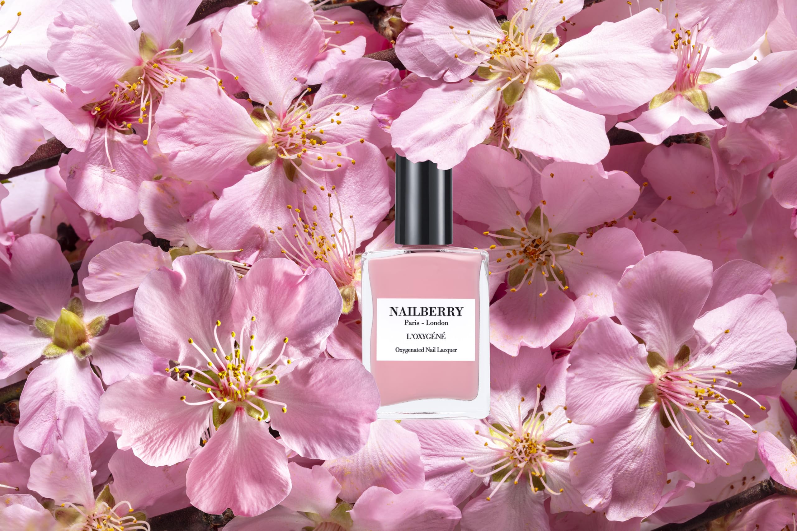 Nailberry Oxygene Imperial Blush brush stroke demonstrates smooth application.