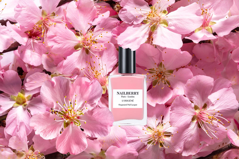 Nailberry Oxygene Imperial Blush brush stroke demonstrates smooth application.