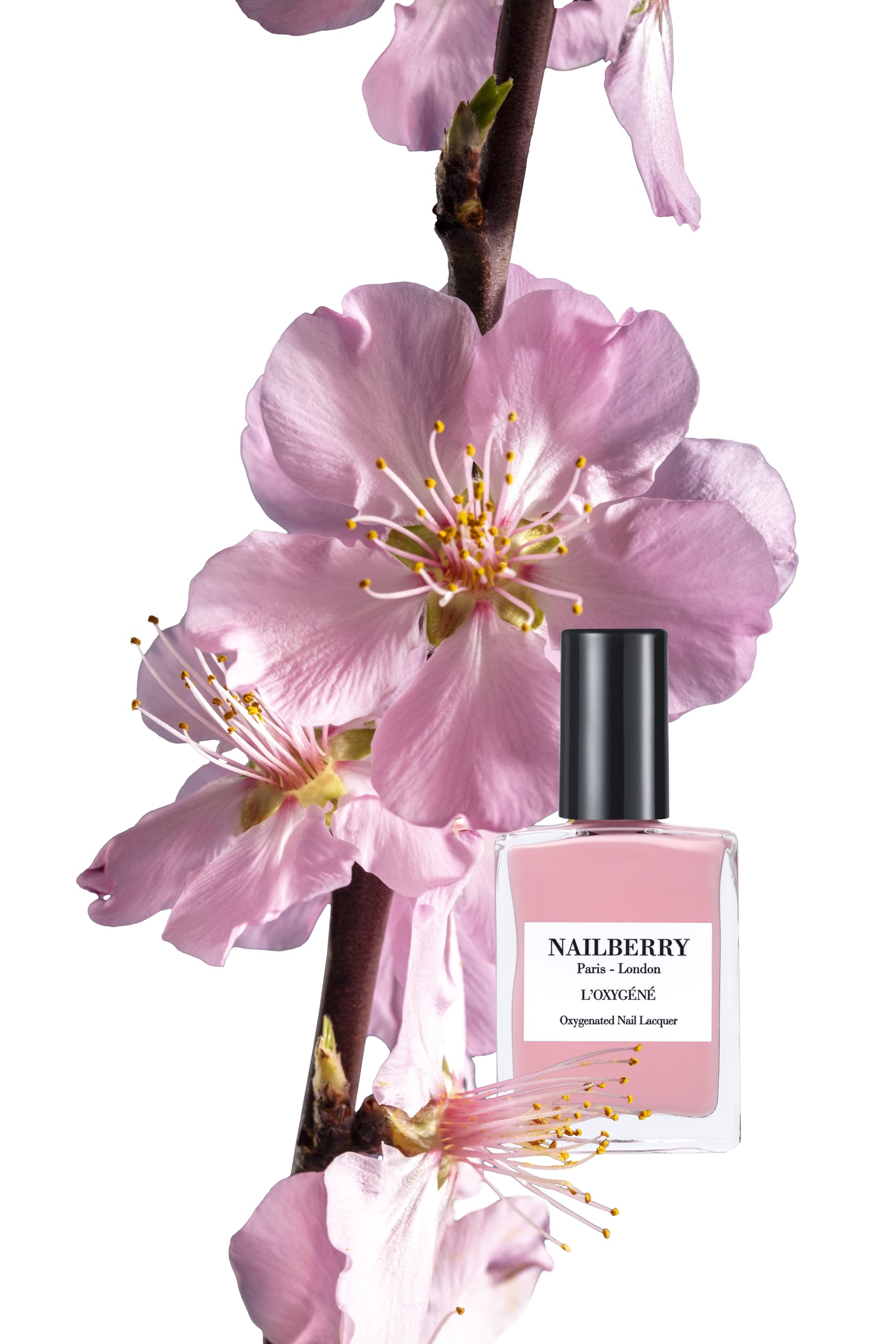 Nailberry Oxygene Imperial Blush swatches reveal rich, even color payoff.