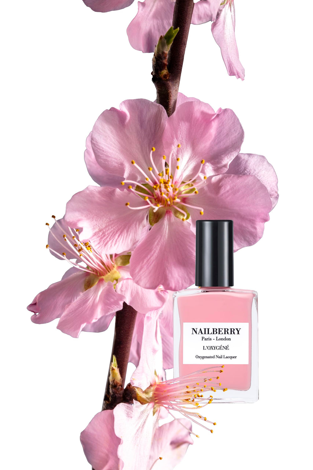 Nailberry Oxygene Imperial Blush swatches reveal rich, even color payoff.