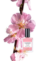 Nailberry Oxygene Imperial Blush swatches reveal rich, even color payoff.