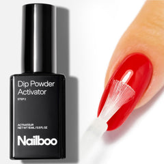 Nailboo Activator label detail highlights premium formula and proper use.