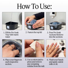 Nailboo cotton round removal with acetone for traditional polish removal.