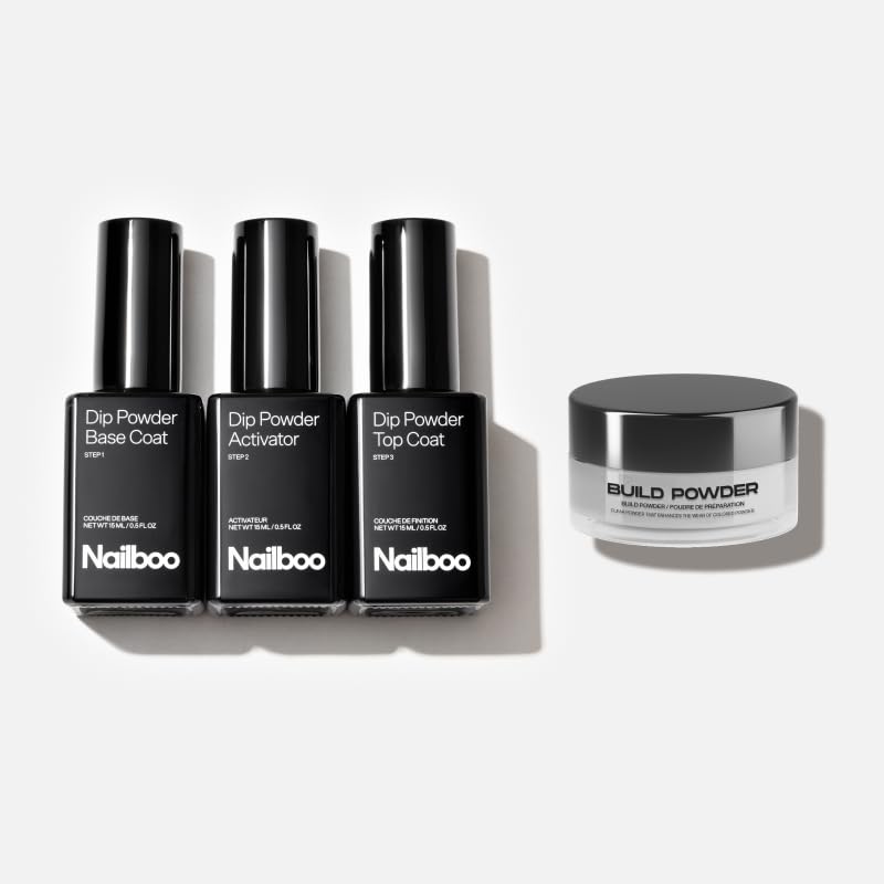 Nailboo dip powder base coat for fortified foundation and stronger nails