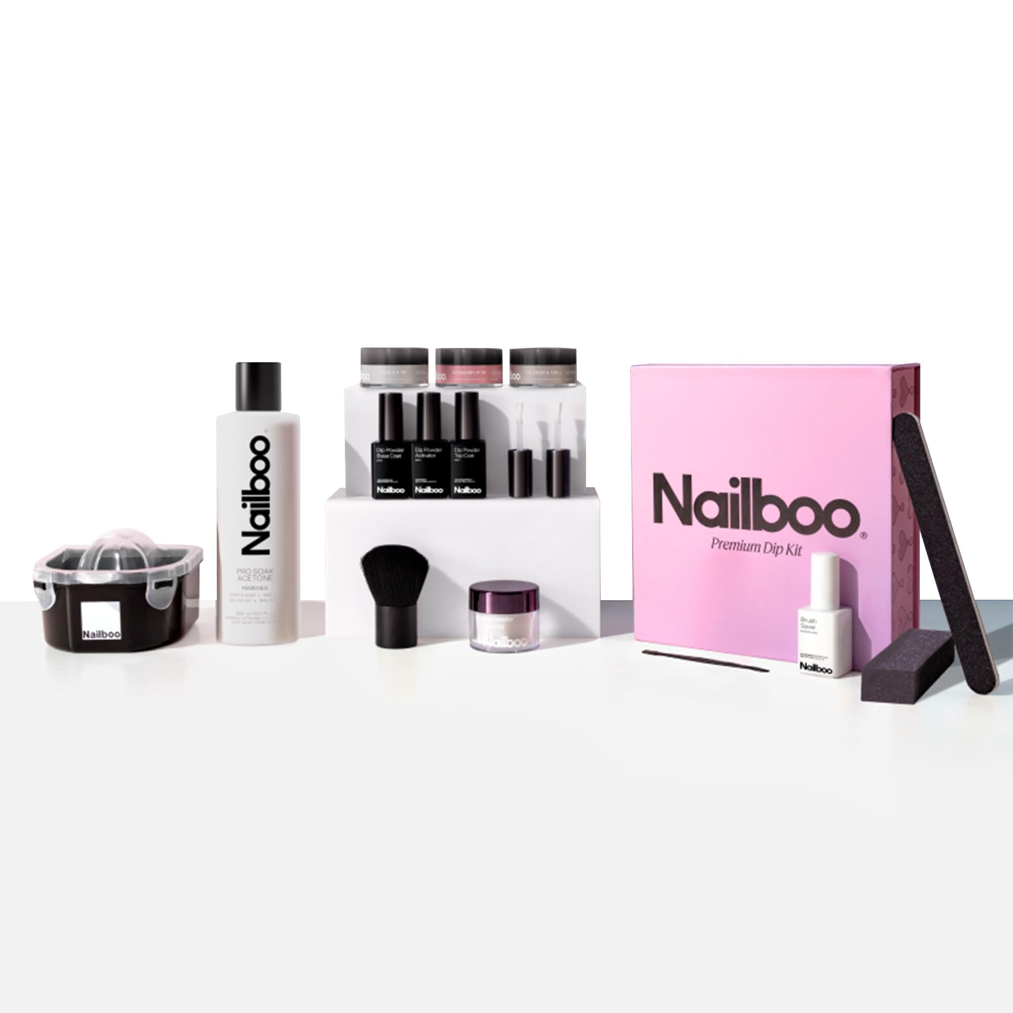 Nailboo Here's a Tip dip shade for bold color and long wear.