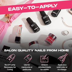 Nailboo dip powder top coat delivers high gloss and color protection