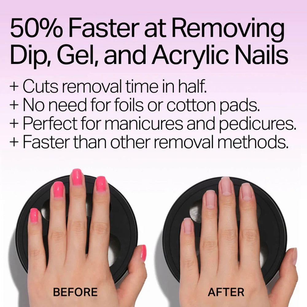Nailboo Magic Soak Bowl warming base provides steady heat for even soak-off.