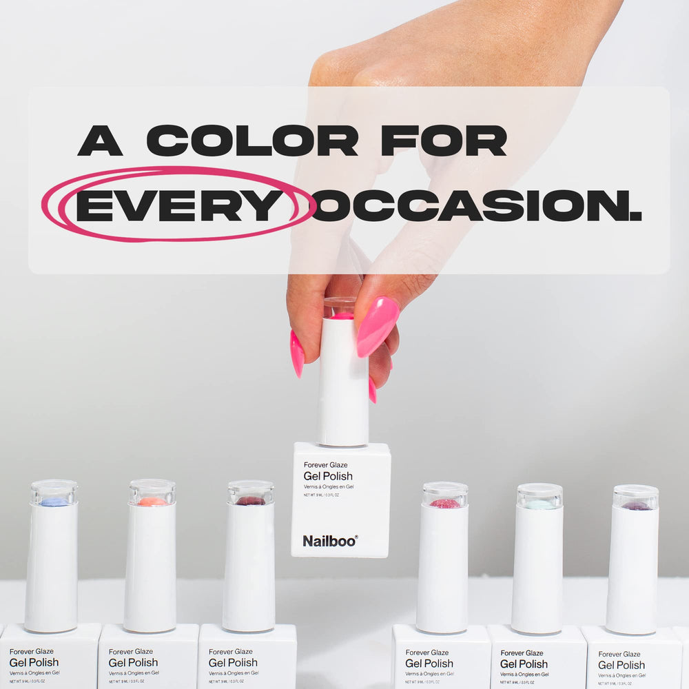 Nailboo Premier Forever Glaze application shows thin, even layers for best results.