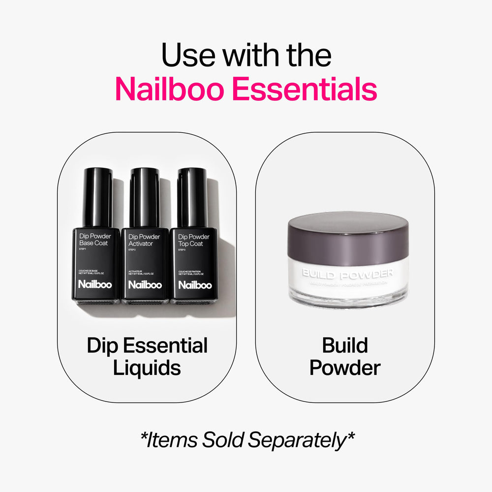 Nailboo starter kit with Cloudberry powders and tools
