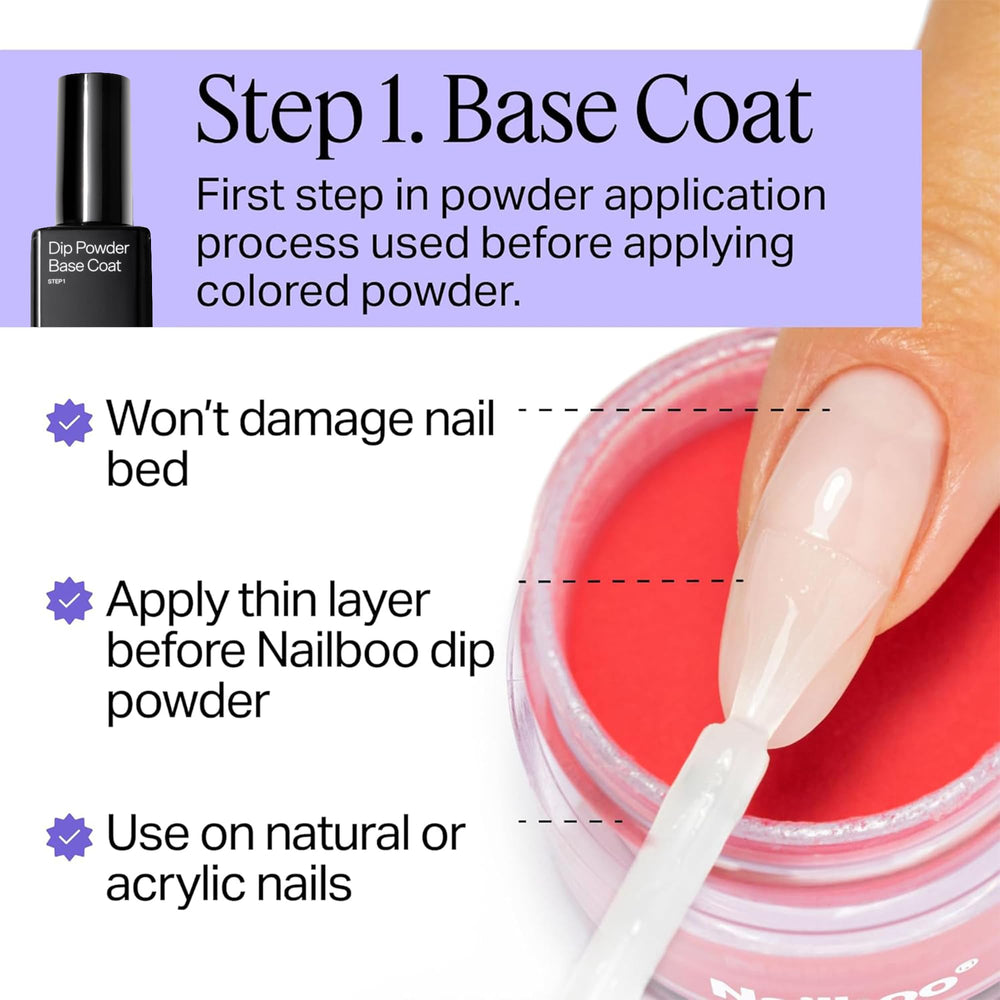 Nailboo top coat bottle adds brilliant shine and seals color.