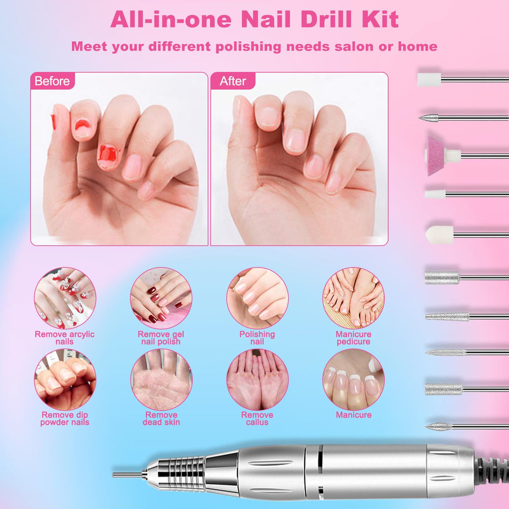 NAILGIRLS Nail Bits Set offering varied options for filing, shaping, and finishing.