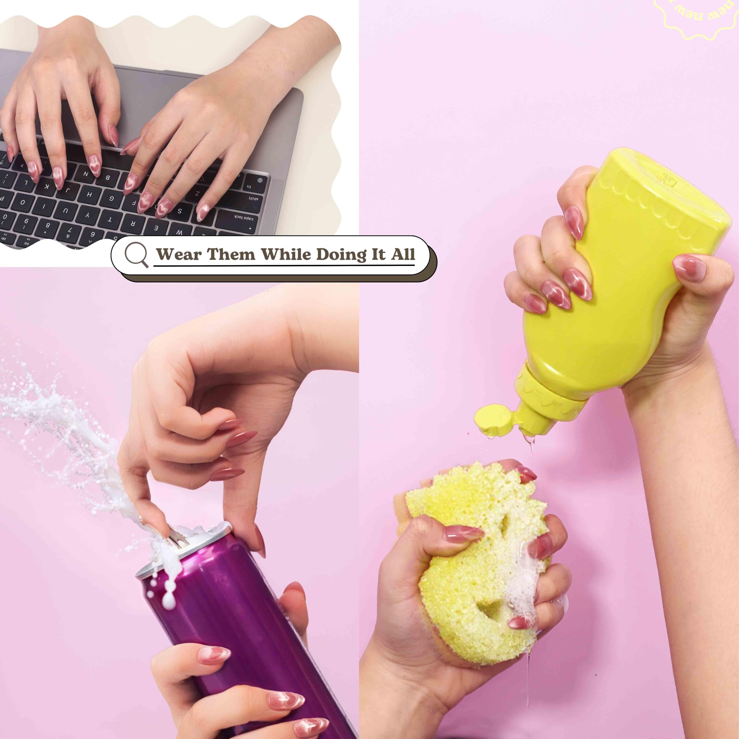 Nailique premium soft gel nails with salon-grade gloss for lasting shine.
