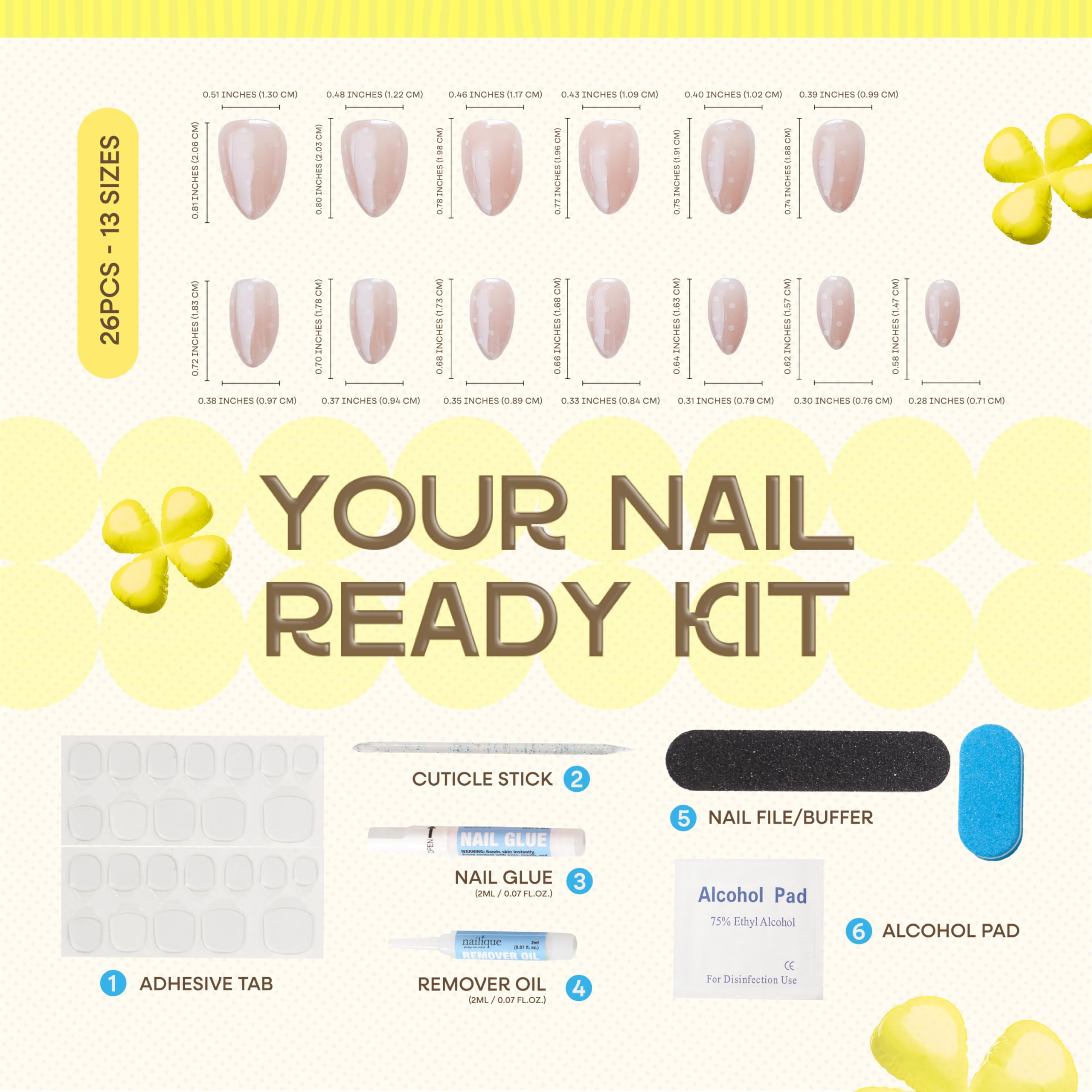 Nailique remover oil used gently to ease removal of press-on nails.