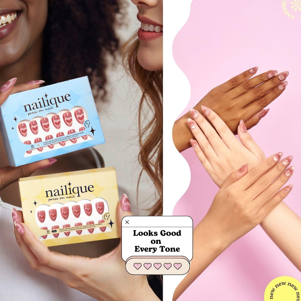 Nailique travel-friendly nail kit fits in a compact bag for on-the-go styling.