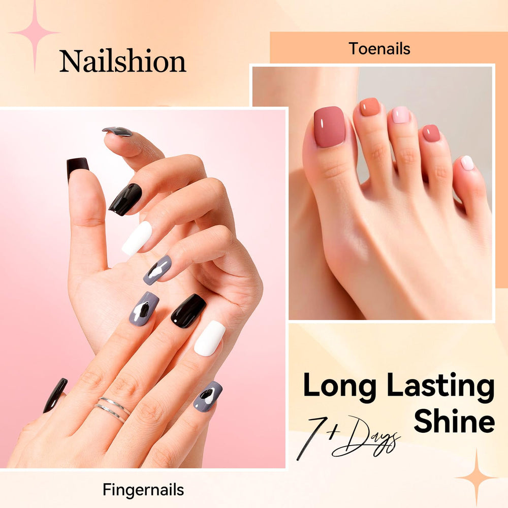 Nailshion 10 ml travel size fits on-the-go nail art sessions.