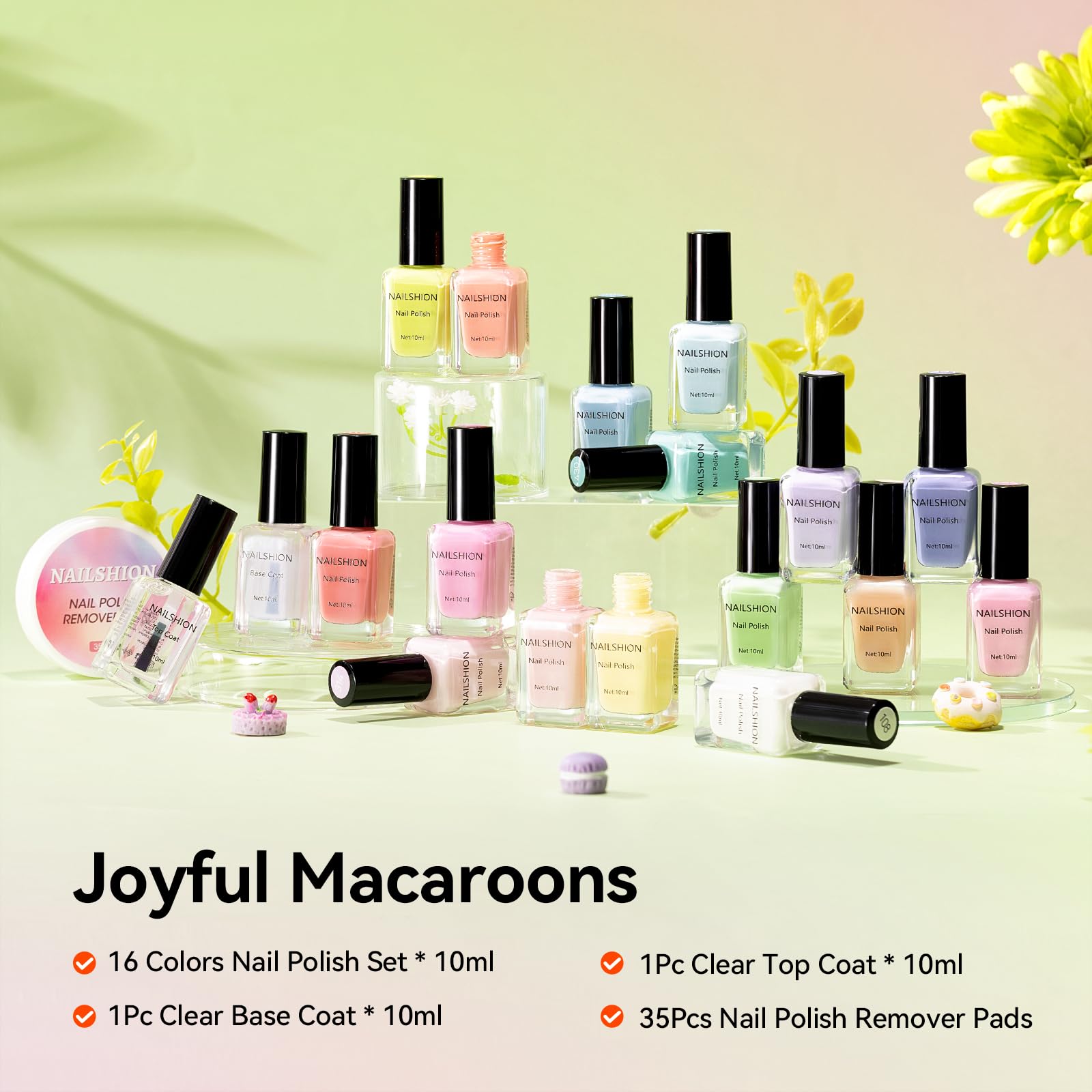 Nailshion air-dry formula speeds up manicure time.