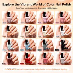 Nailshion Base Coat and Top Coat protect nails with lasting color.