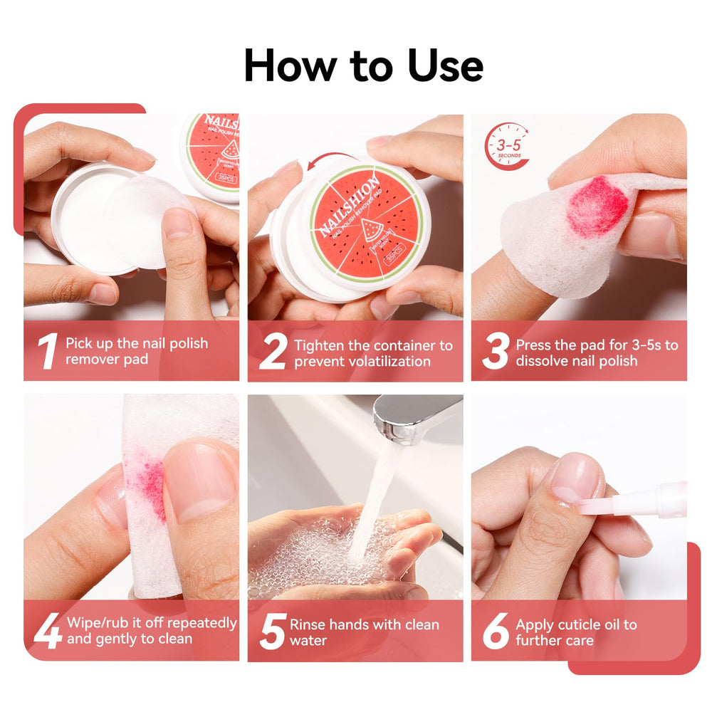 Nailshion compact boxes fit in cosmetic bags for on-the-go polish care.