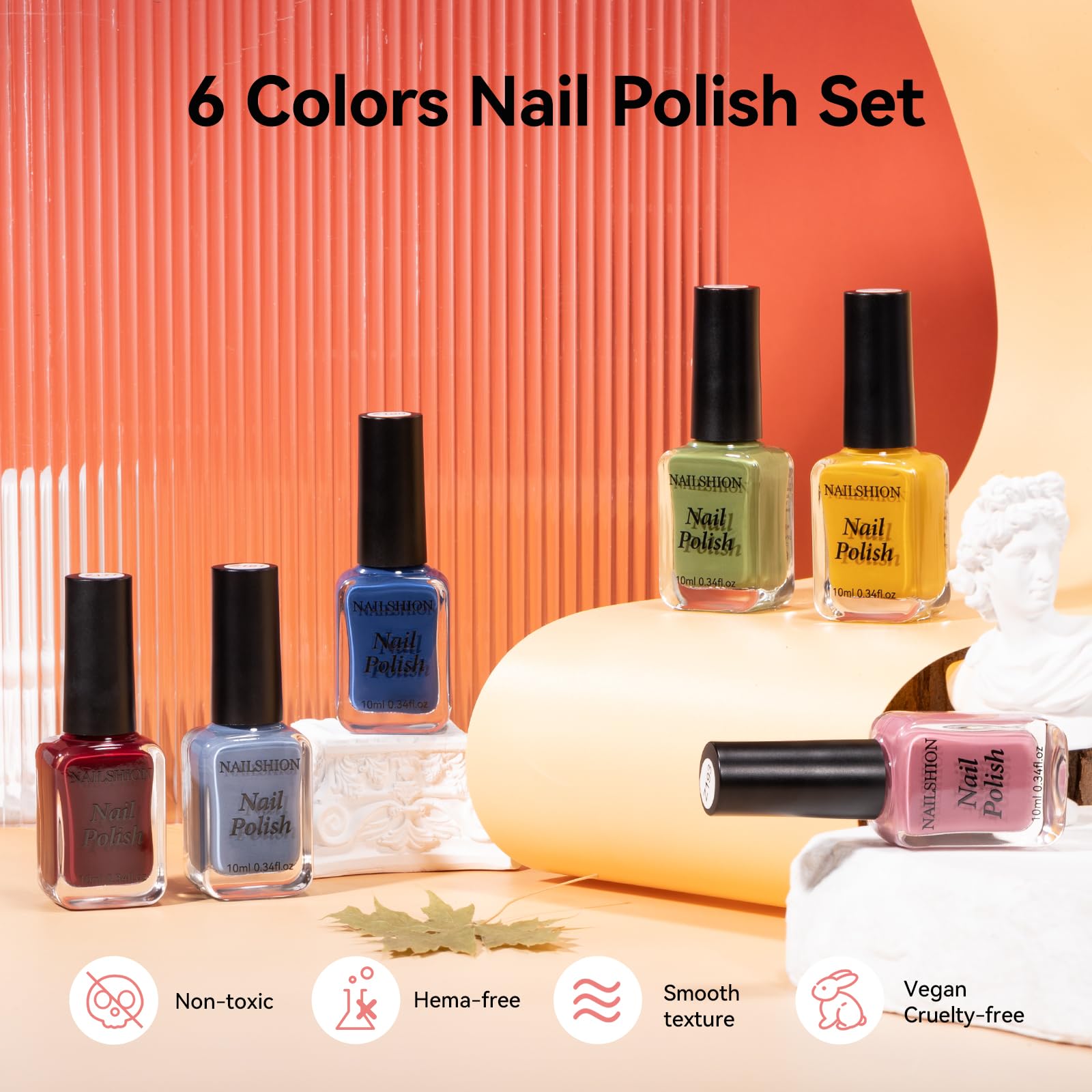 Nailshion Easy 2-Coats No Lamp: simple at-home manicure with fast results.