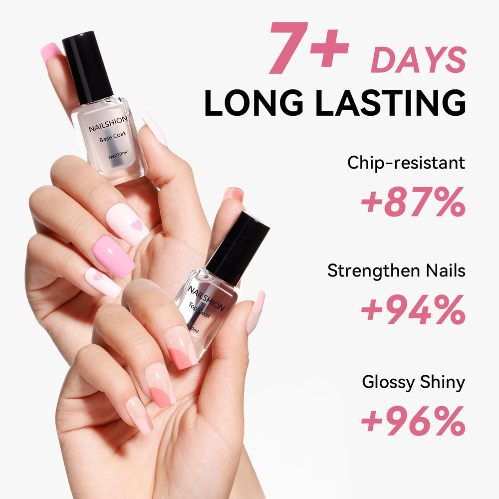 Nailshion Fade-resistant lock color keeps nails vibrant.