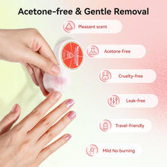 Nailshion lint-free pads protect nails while cleaning residue efficiently.