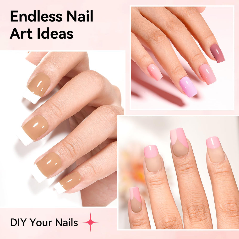 Nailshion nail art kit enables easy at home designs.