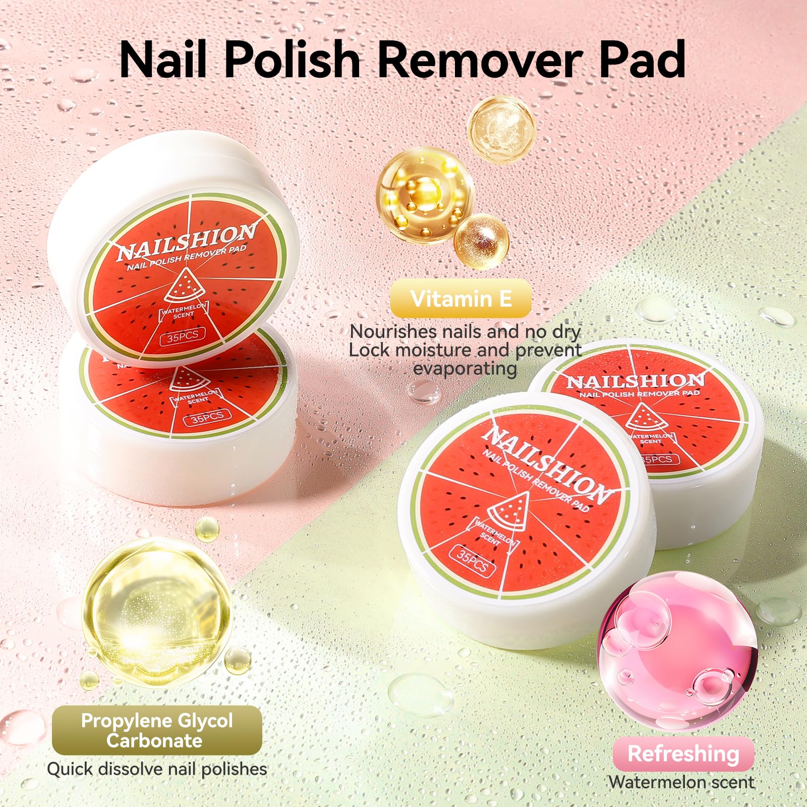 Nailshion non-acetone wipes remove polish in seconds without harsh fumes.