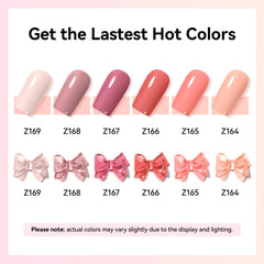 Nailshion nude pink beige swatches highlighting creamy finish and coverage.