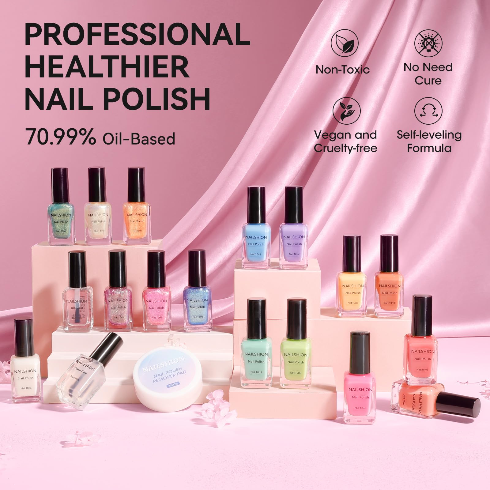 Fast-drying Nailshion polish reduces wait time between coats