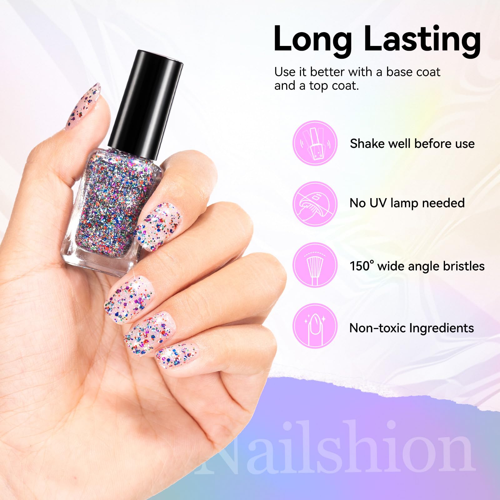 Nailshion Sparkle packaging presented as gift-ready design