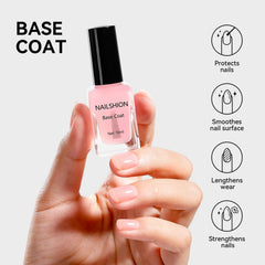 Nailshion top coat clear gloss provides long-lasting shine and chip resistance