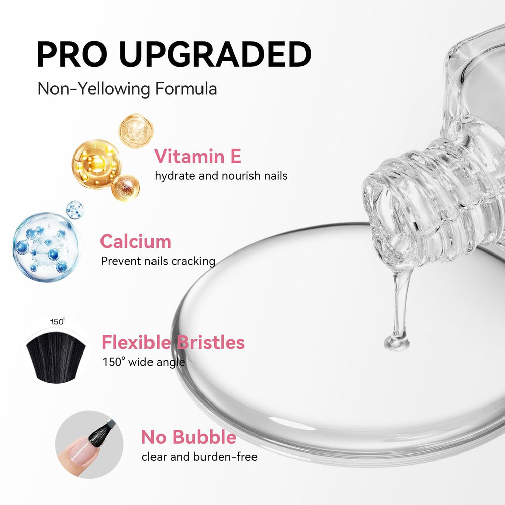Nailshion VE Calcium nourishes nails without yellowing.