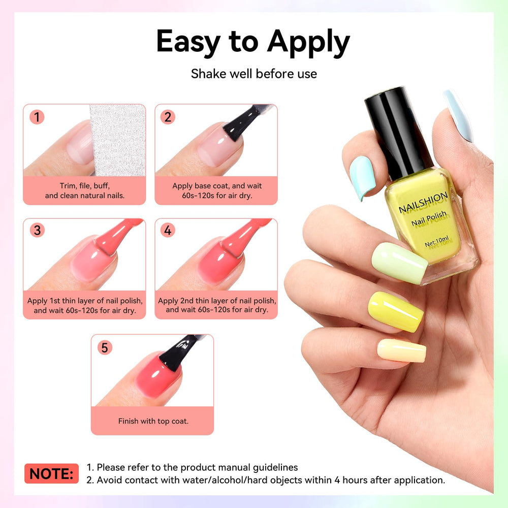 Nailshion vegan and cruelty-free polish for conscious beauty.