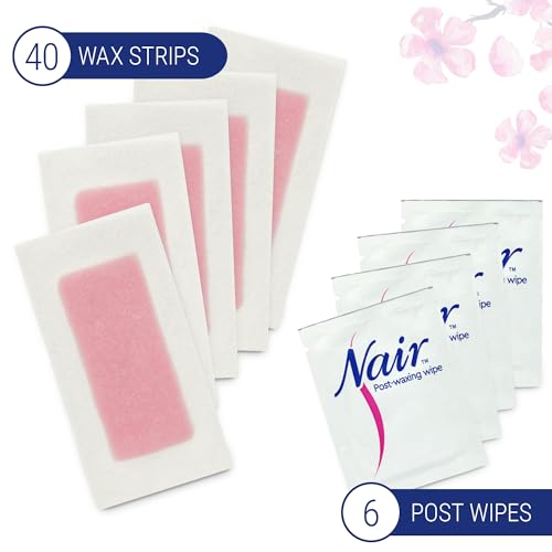 Dermatologist-tested Nair strips infused with orchid and cherry blossom scent