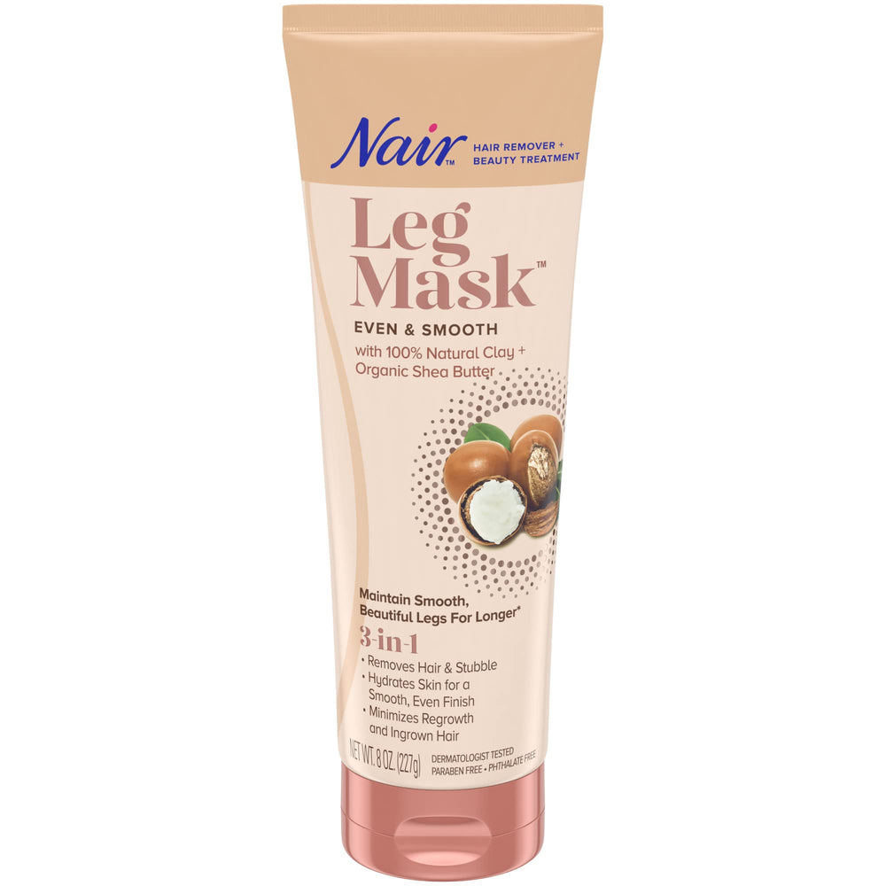 Nair Leg Mask being applied for smooth, stubble-free legs.