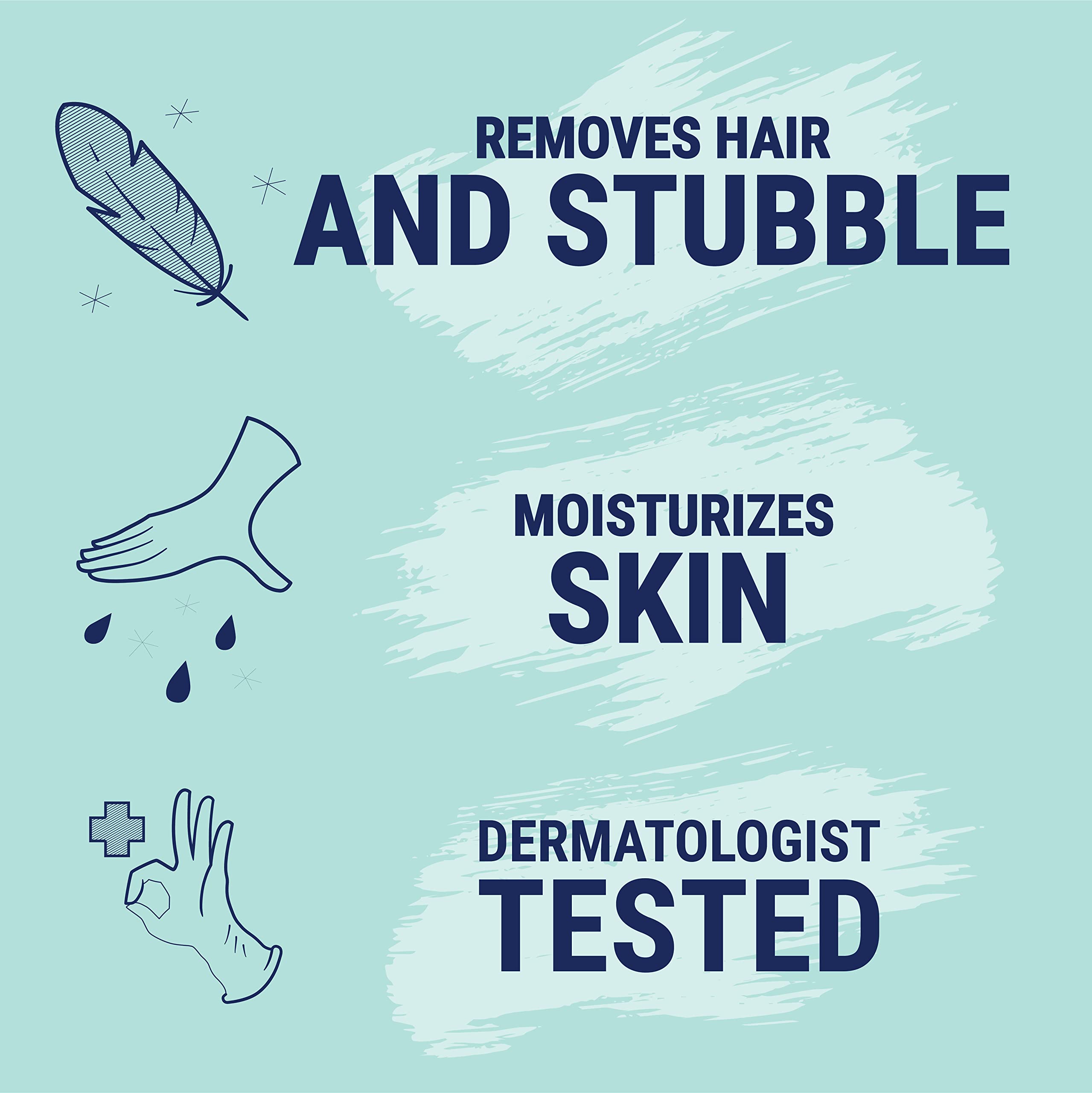 Nair Leg Mask hydrates skin for a soft, even finish.