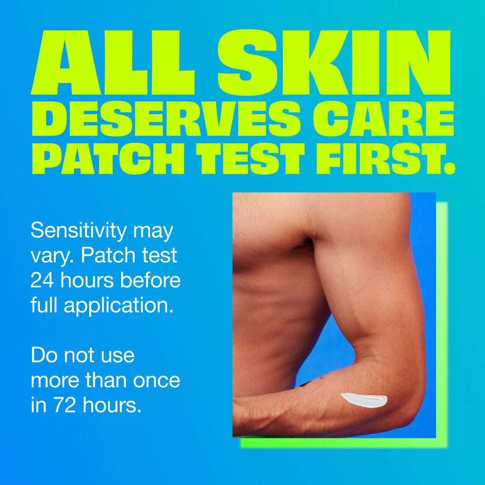 Dermatologist tested Nair Men formula suitable for all skin types