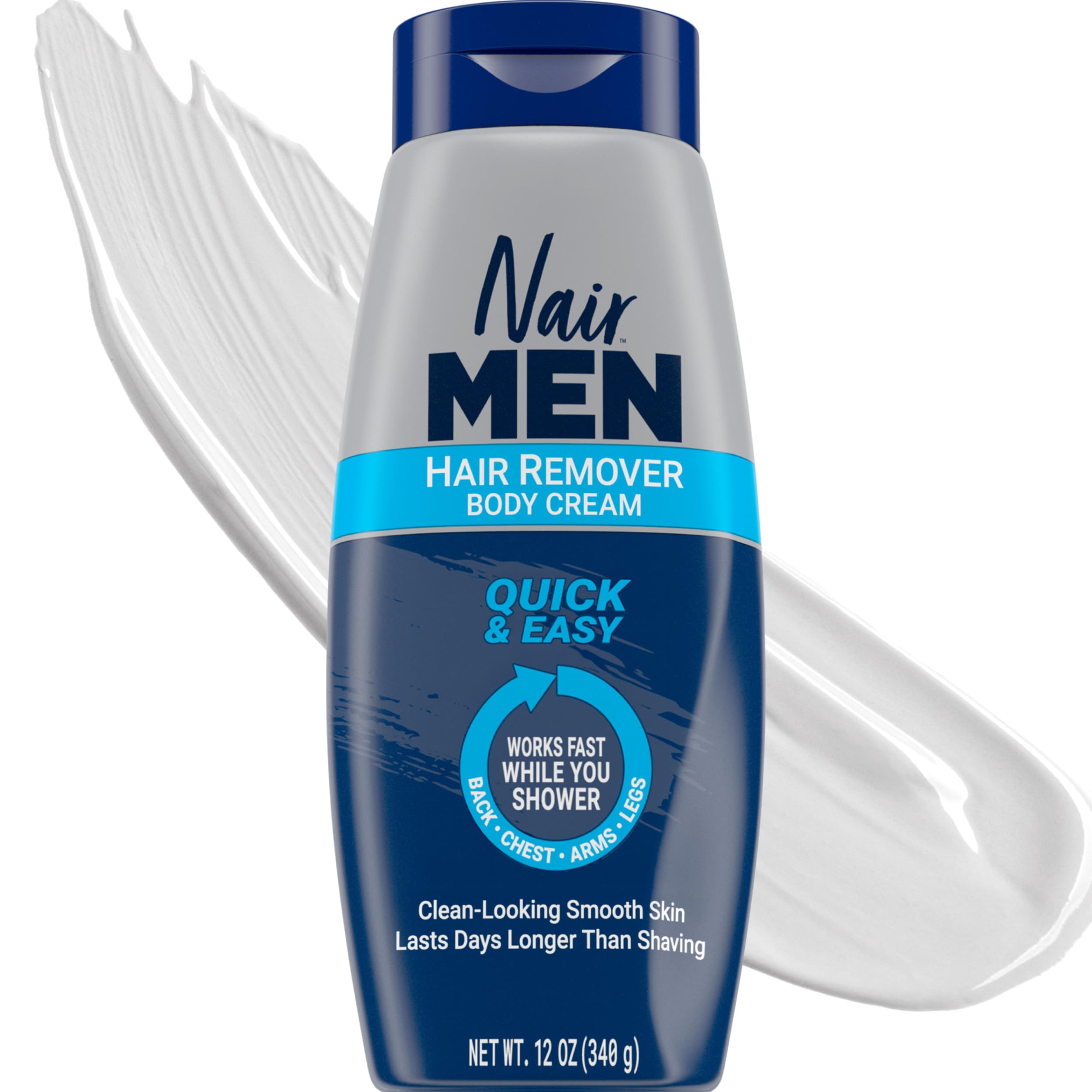 Nair Men Hair Remover Cream being applied for smooth skin