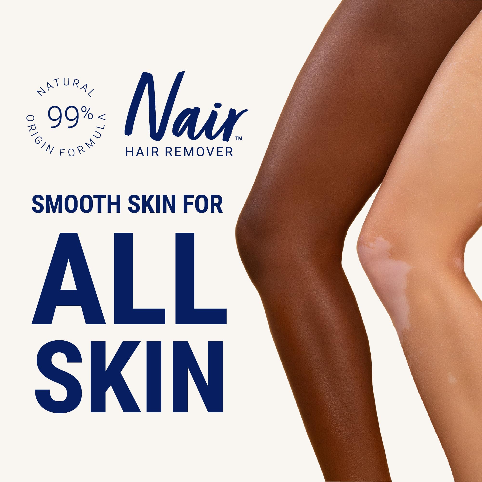 Nair post-wax care wipes soothe skin and remove residue after waxing.
