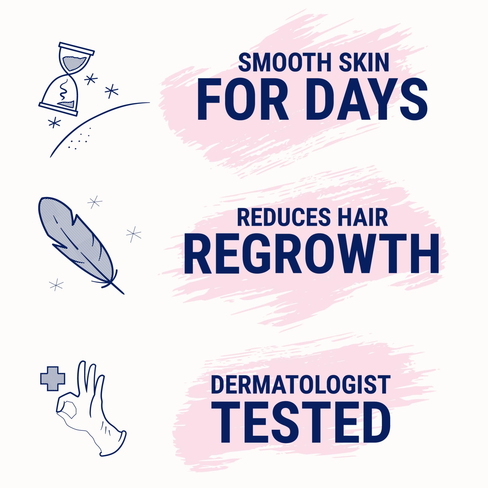 Press and remove technique for quick hair removal