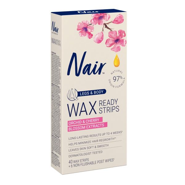 Smooth skin after waxing with Nair Ready-Strips