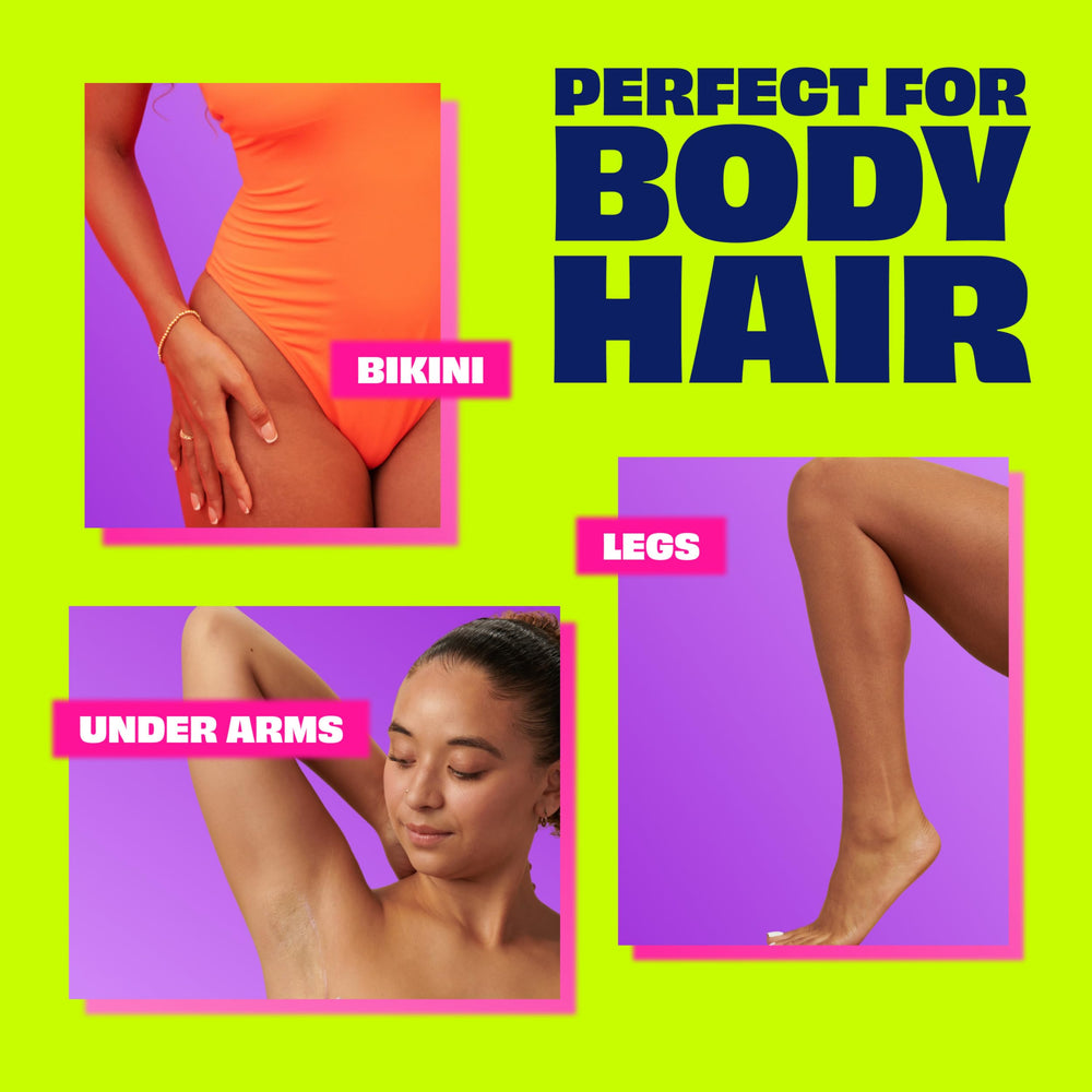 Peel and press strips in the direction of hair growth.