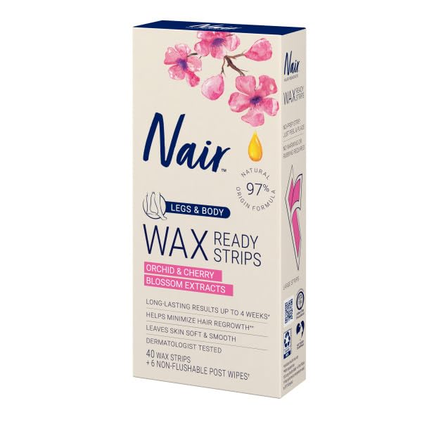 Nair Orchid Cherry Blossom Extract badge on packaging