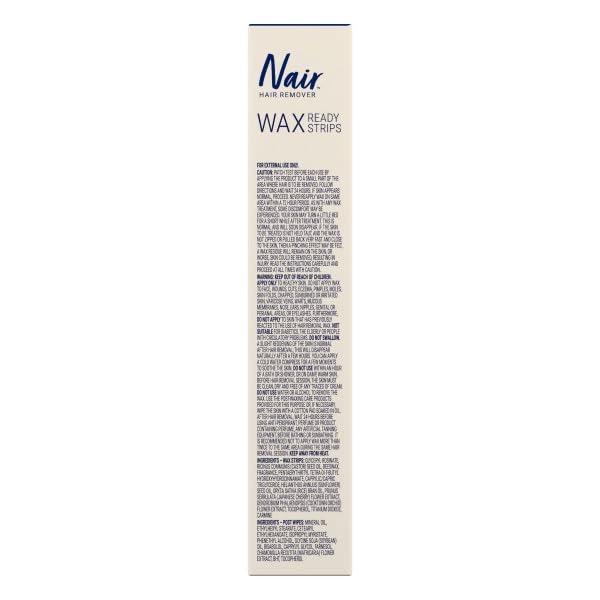 Packaging may vary label on Nair Wax Ready-Strips