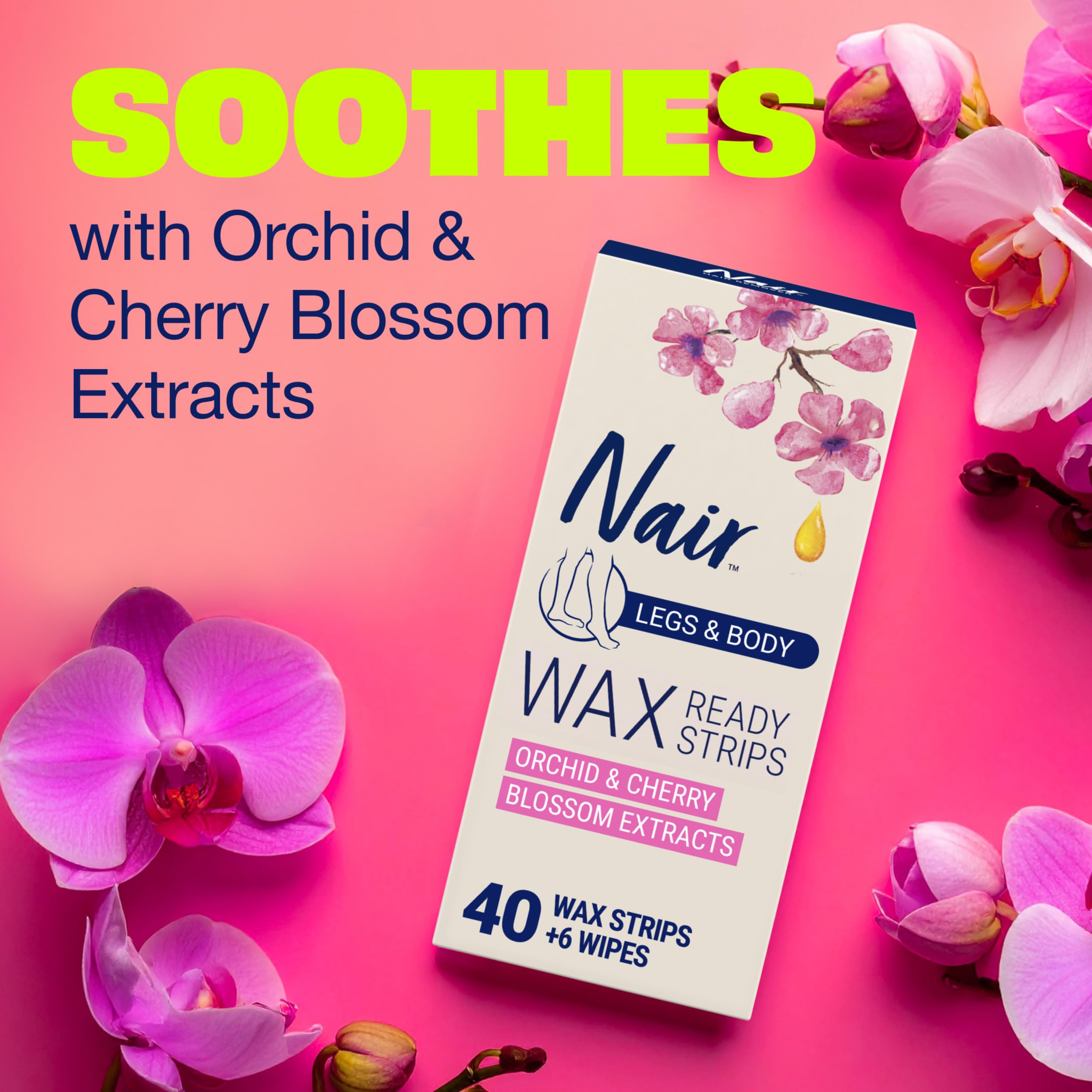 Post wipes included to soothe skin after waxing.
