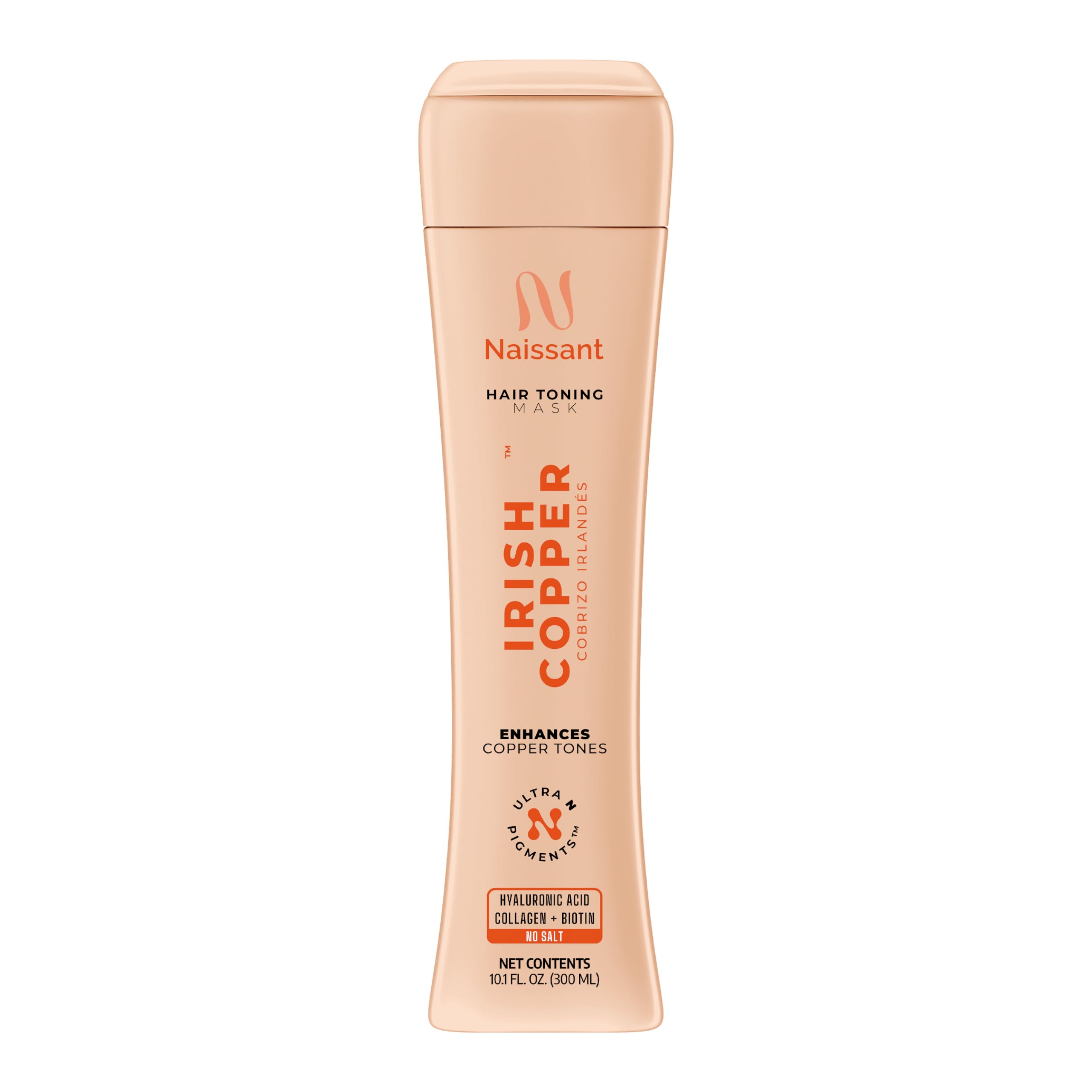 Naissant Irish Copper Hair Toning Mask applying on hair for even color deposit