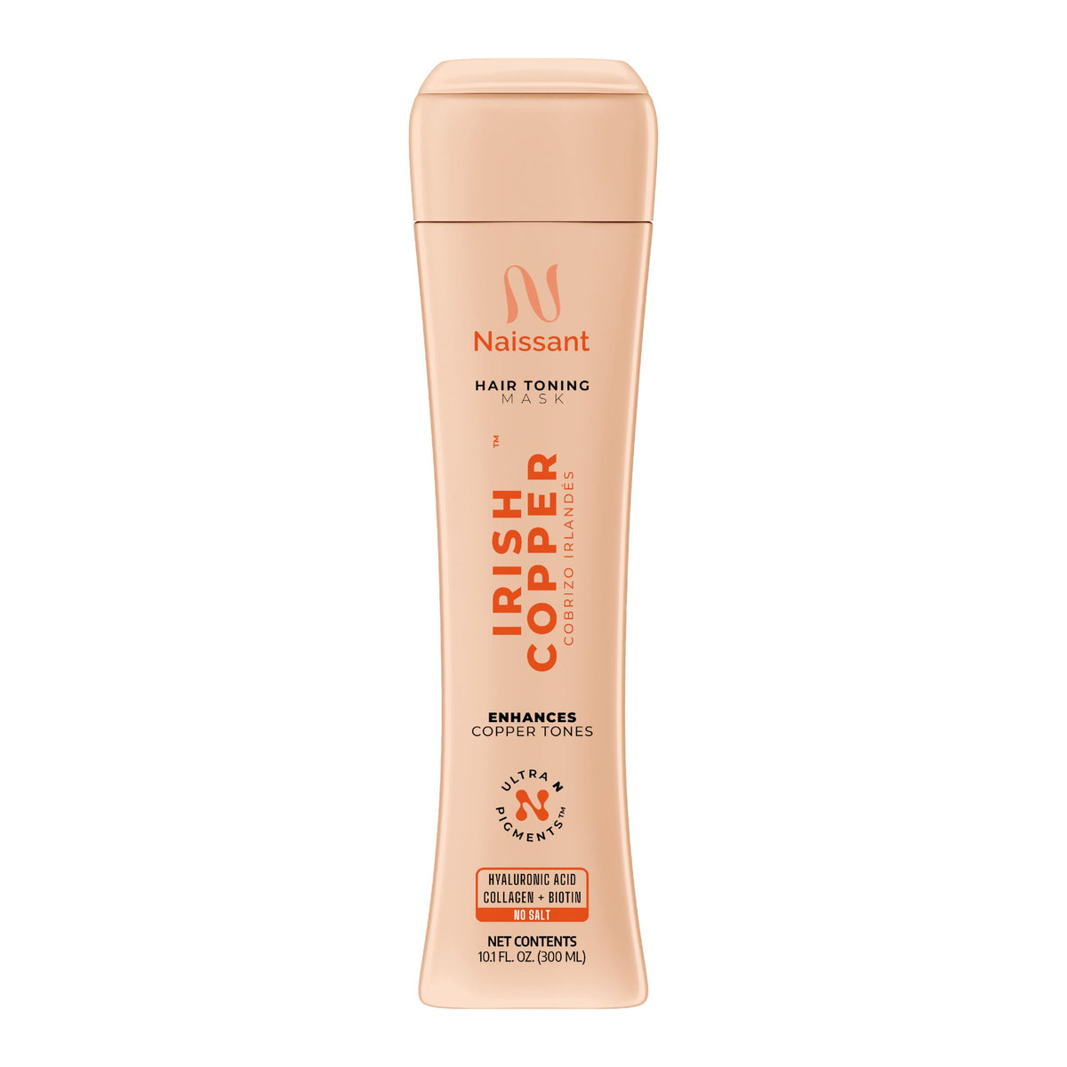 Naissant Irish Copper Hair Toning Mask applying on hair for even color deposit