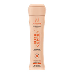 Naissant Irish Copper Hair Toning Mask applying on hair for even color deposit